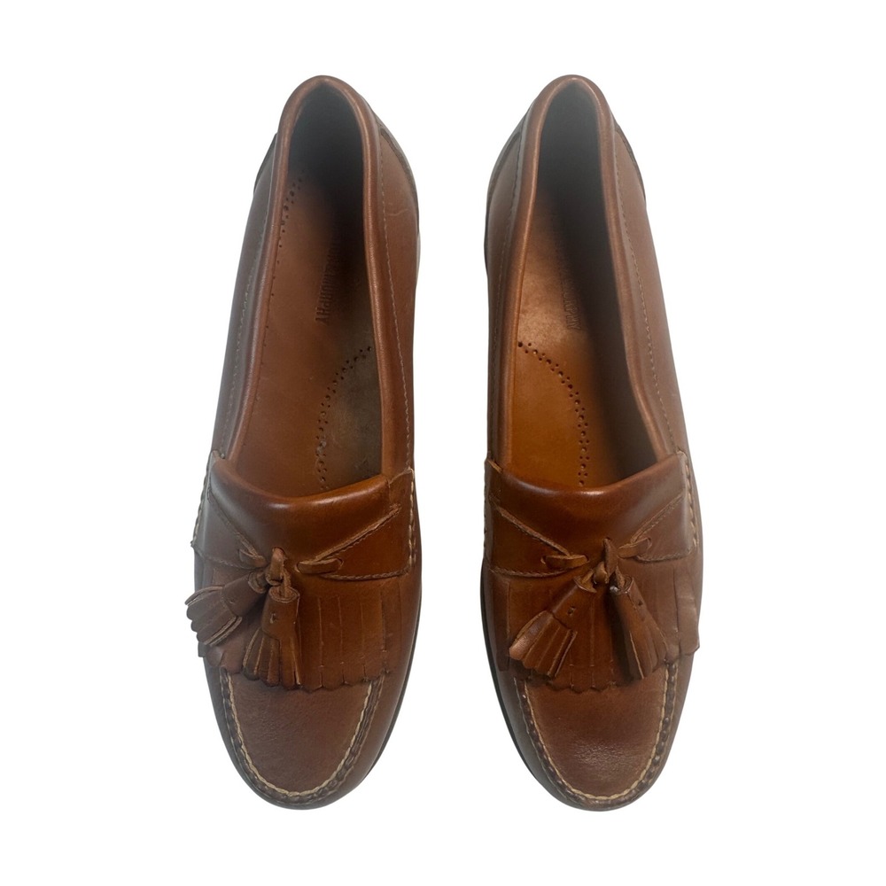 Johnston‎ & Murphy Tassel Loafers Mens 12 M Brown Leather Shoes Kiltie